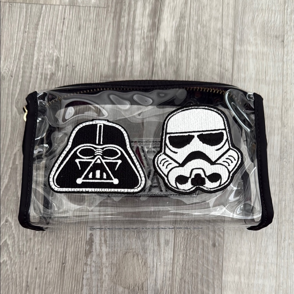 Stoney Clover Lane star wars patched clear travel pouch